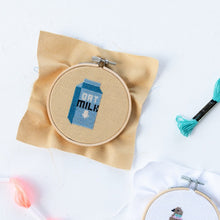 Load image into Gallery viewer, Oat Milk Cross Stitch Kit