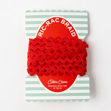 Load image into Gallery viewer, 4 x Metres of Ric Rac Trimming on Colourful Bobbin