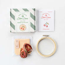 Load image into Gallery viewer, Cherry Mini Cross Stitch Kit