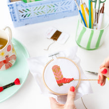 Load image into Gallery viewer, Cowboy Boot Mini Cross Stitch PDF Pattern – Instant Download