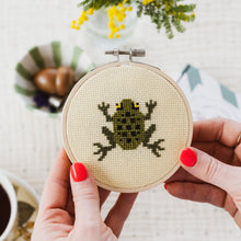 Load image into Gallery viewer, Frog Mini Cross Stitch PDF Pattern – Instant Download