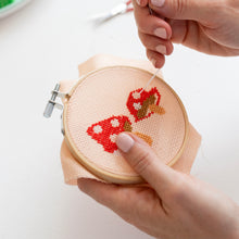 Load image into Gallery viewer, Toadstool Cross Stitch Kit - Red
