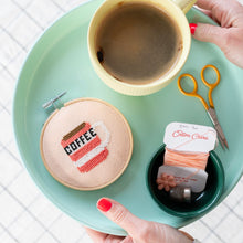 Load image into Gallery viewer, Coffee Cross Stitch Kit