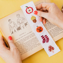 Load image into Gallery viewer, Autumn Cross Stitch Bookmark Kit