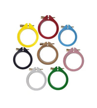 Load image into Gallery viewer, Colourful Mini Embroidery Hoops 5cm