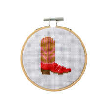 Load image into Gallery viewer, Cowboy Boot Mini Cross Stitch PDF Pattern – Instant Download