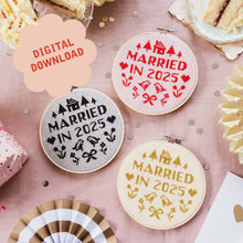 Load image into Gallery viewer, Married In 2025 Cross Stitch Kit PDF Pattern Only