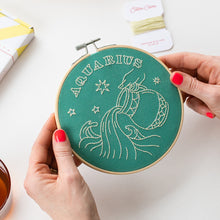 Load image into Gallery viewer, Aquarius Embroidery Hoop Kit