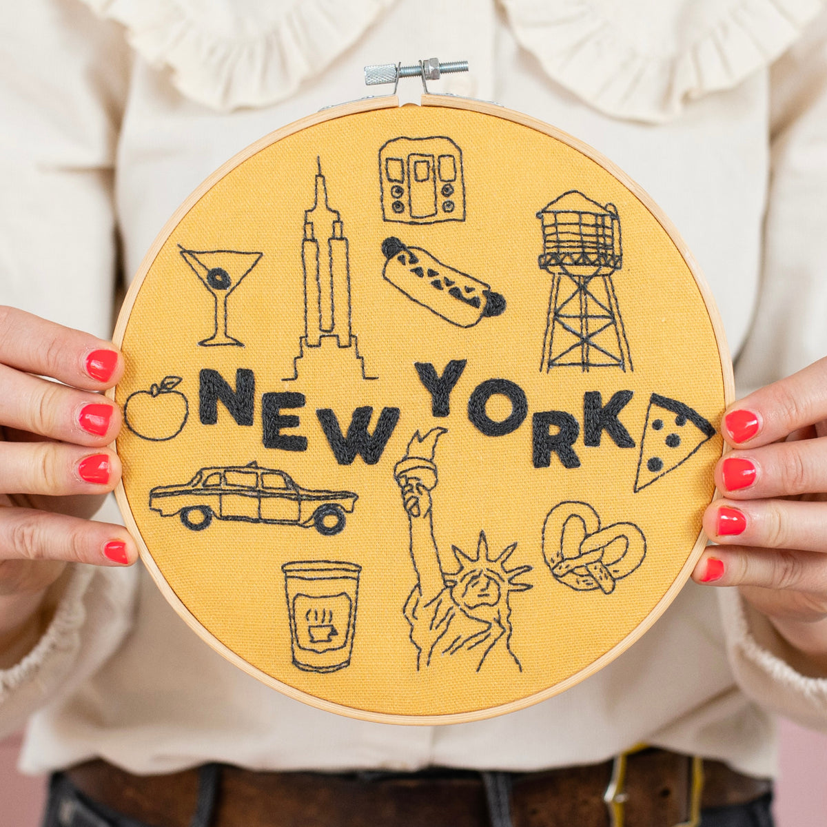 New York x Maptote Embroidery Hoop Kit – Cotton Clara