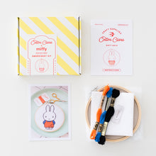 Load image into Gallery viewer, Miffy Dungarees Cross Stitch Hoop Kit