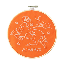 Load image into Gallery viewer, Aries Embroidery Hoop Kit