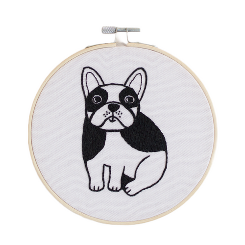 Frenchie Jane Foster Embroidery Hoop Kit