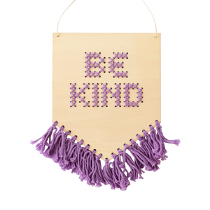 Be Kind Tasseled Embroidery Board Kit