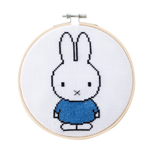 Load image into Gallery viewer, Miffy Blue Cross Stitch Kit