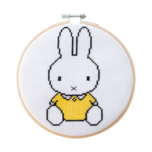 Load image into Gallery viewer, Miffy Yellow Cross Stitch Kit