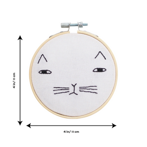 Mog The Cat Donna Wilson Embroidery Hoop Kit