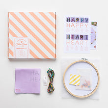 Load image into Gallery viewer, Busy Hands Happy Heart Beading Embroidery Hoop Kit