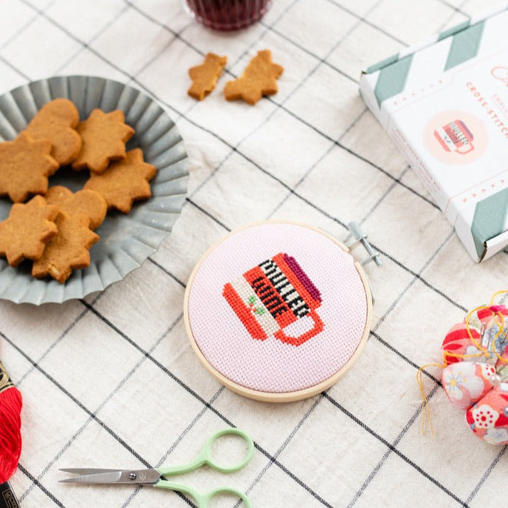 Mulled Wine Mini Cross Stitch Kit