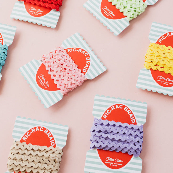 4 x Metres of Ric Rac Trimming on Colourful Bobbin