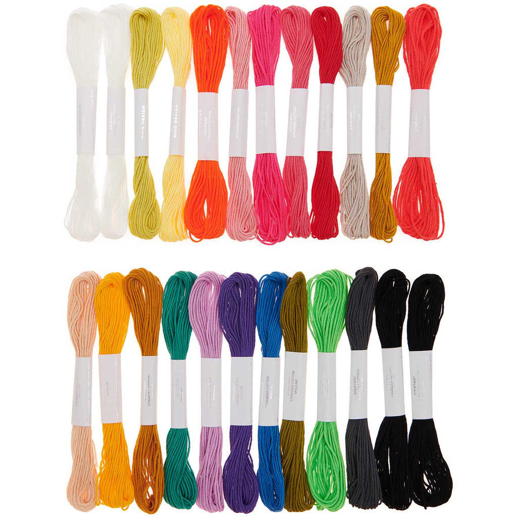 Bumper pack of Embroidery Threads - 24 Skeins