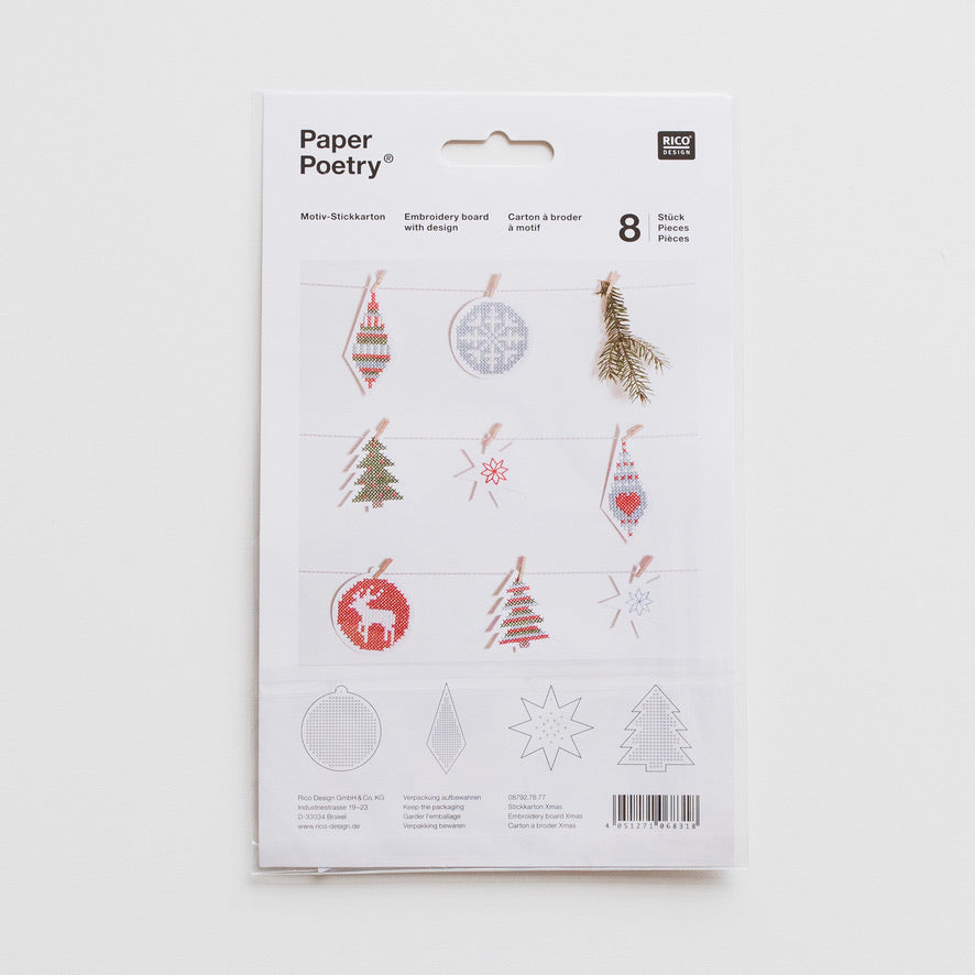 Embroidery Cards - Christmas