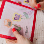 Beginner Needlepoint Kit - Pansy