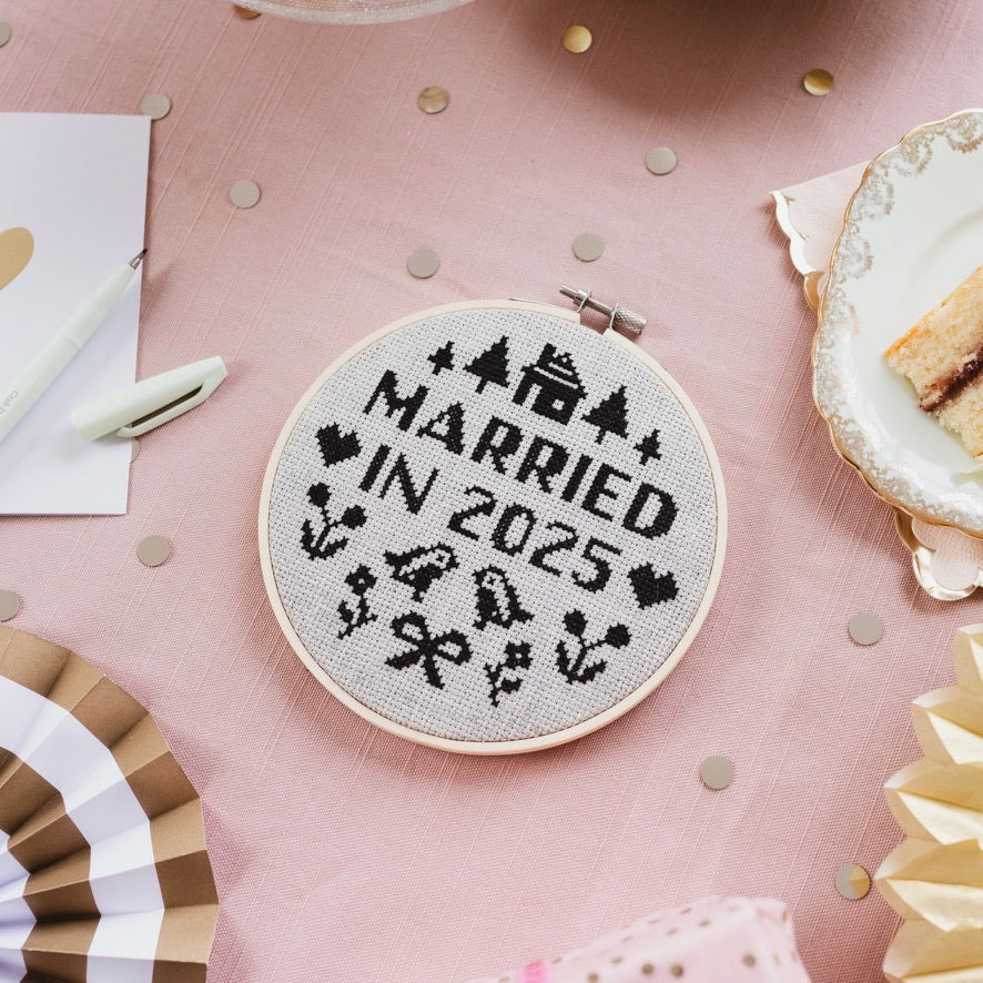 Married In 2025 Cross Stitch Kit