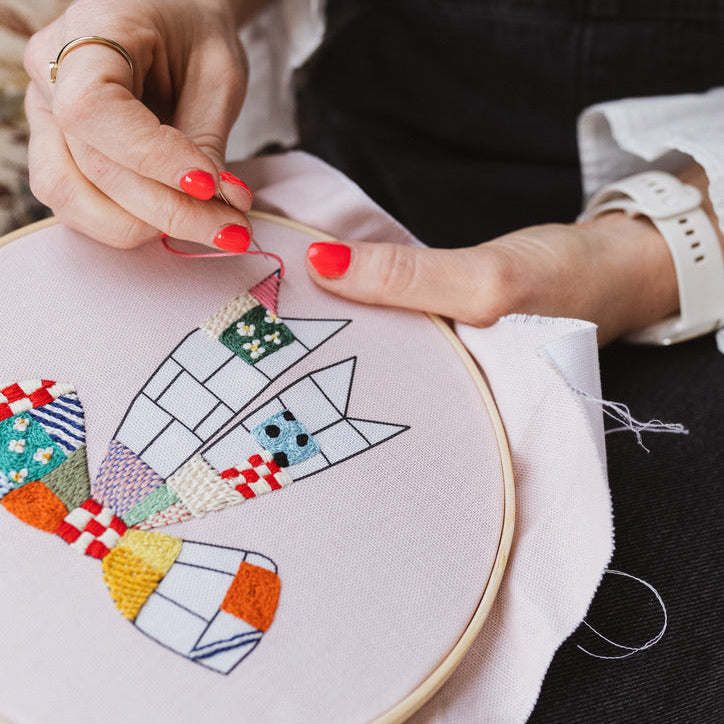 Quilted Bow Embroidery - One Off Box