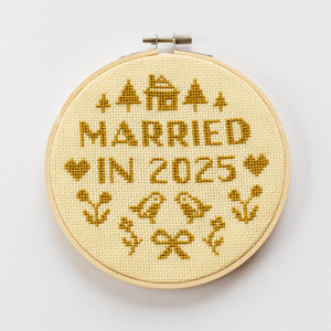 Married In 2025 Cross Stitch Kit PDF Pattern Only