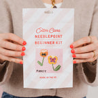 Beginner Needlepoint Kit - Pansy