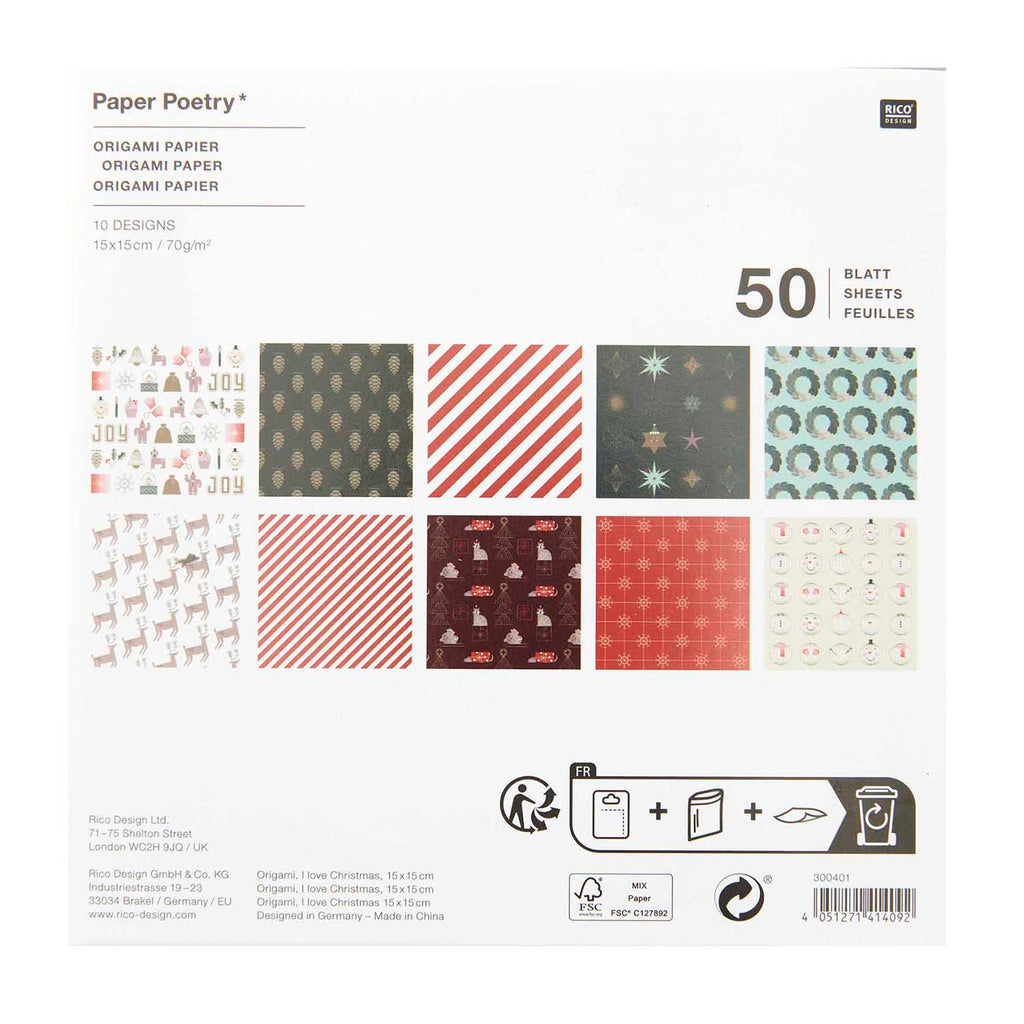 Christmas Origami Paper