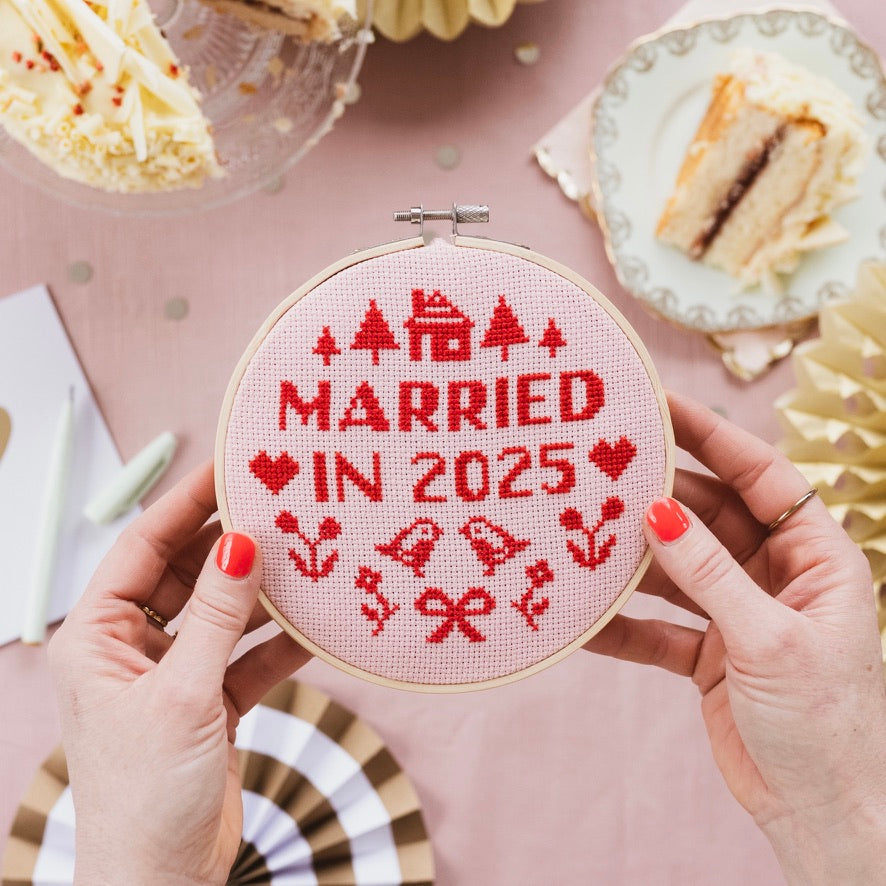 Married In 2025 Cross Stitch Kit