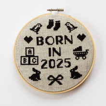 Load image into Gallery viewer, Born In 2025 Cross Stitch Kit