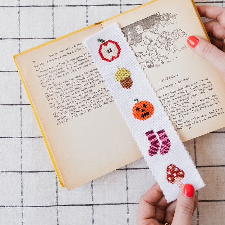 Autumn Cross Stitch Bookmark Kit