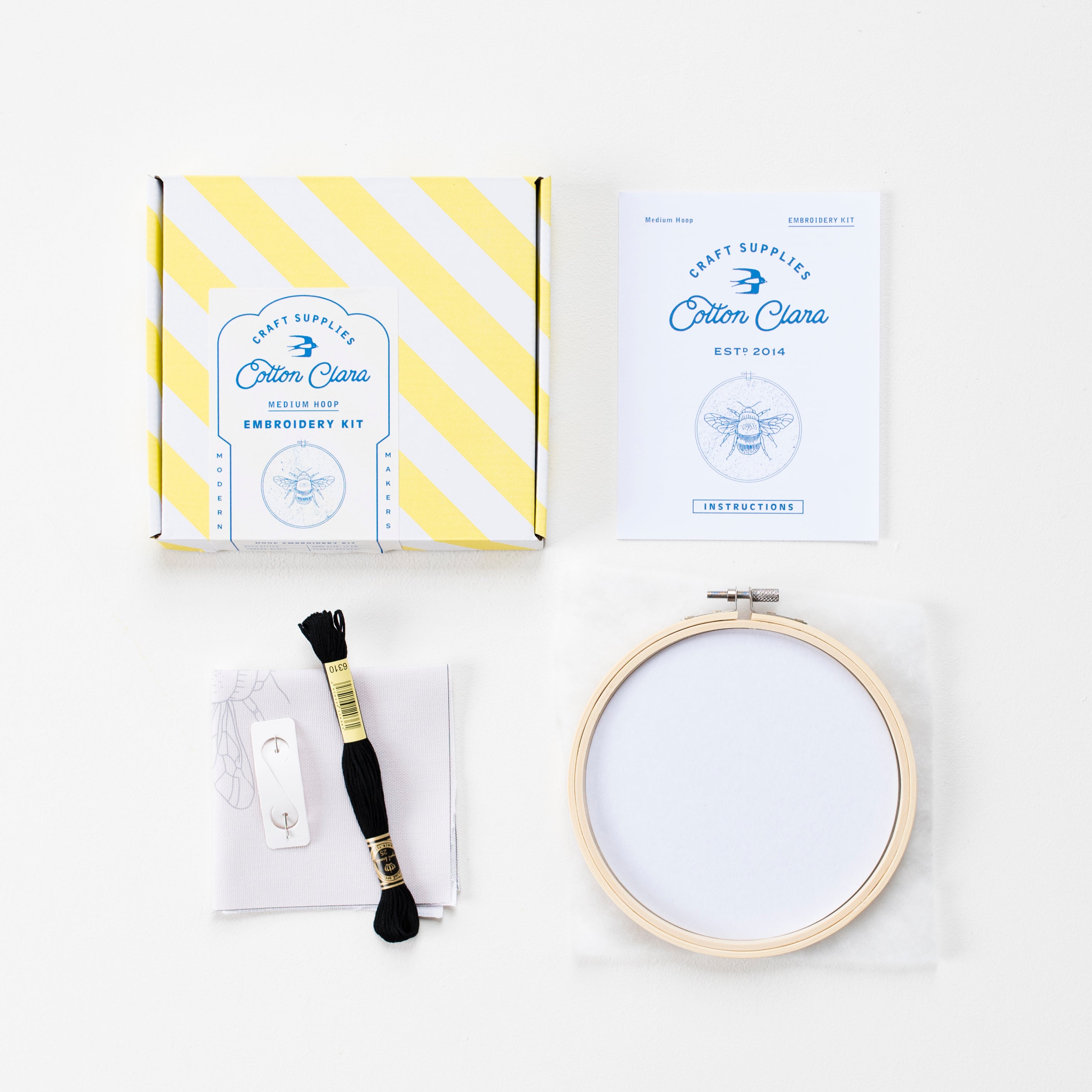 Bee Embroidery Hoop Kit