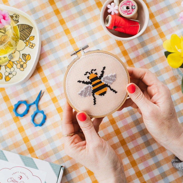 Bee Cross Stitch Kit