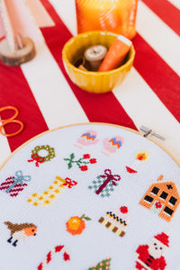 Colourful Christmas Cross Stitch Kit