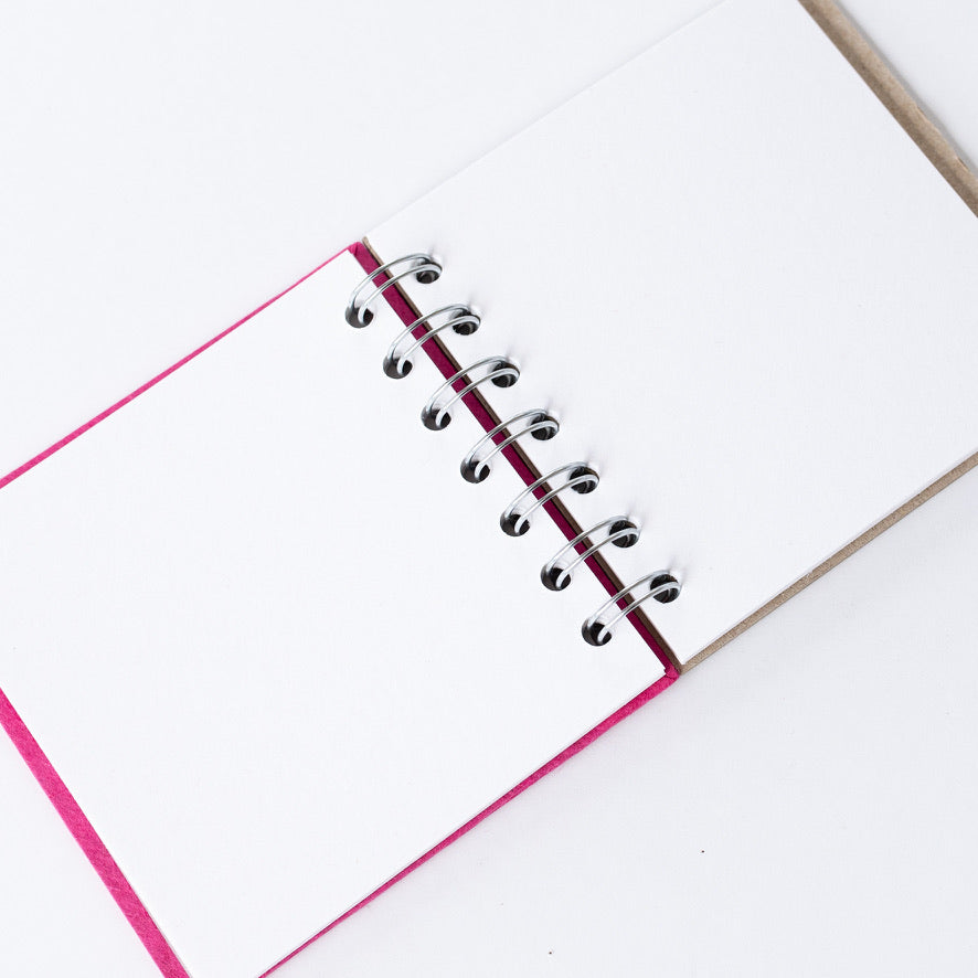 Pink Pig 4 x 4 Inch Sketch Book - Made in the UK
