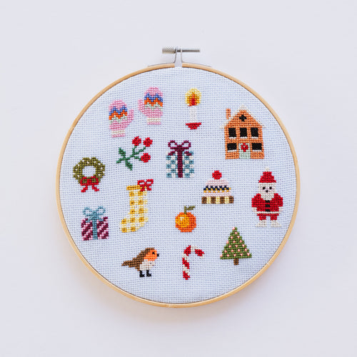 Colourful Christmas Cross Stitch Kit