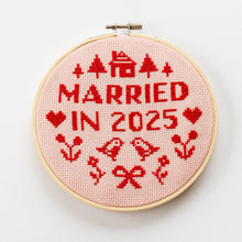 Load image into Gallery viewer, Married In 2025 Cross Stitch Kit PDF Pattern Only