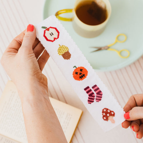 Autumn Cross Stitch Bookmark Kit