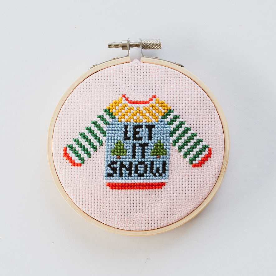 Let it Snow Cross Stitch Kit