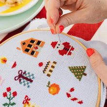 Load image into Gallery viewer, Colourful Christmas Cross Stitch Kit