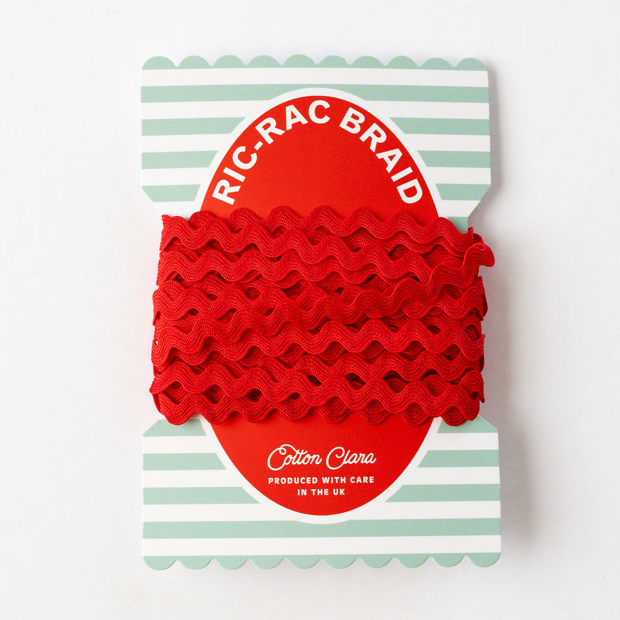 4 x Metres of Ric Rac Trimming on Colourful Bobbin