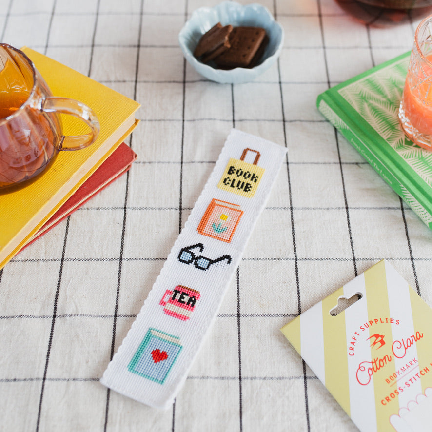 Bookish Bookmark Cross Stitch Kit
