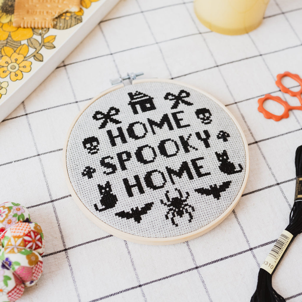 Home Spooky Home Cross Stitch Kit