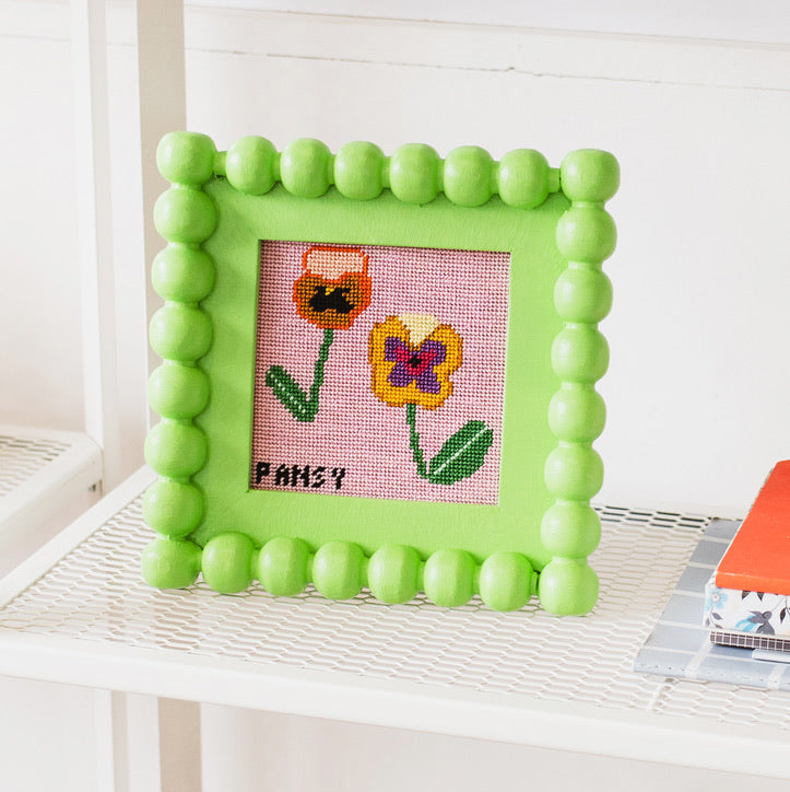Beginner Needlepoint Kit - Pansy