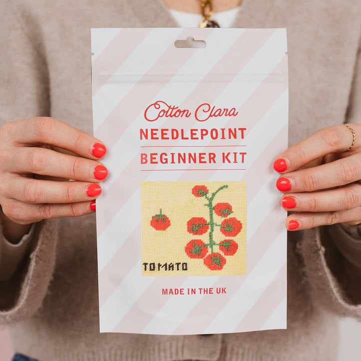 Beginner Needlepoint Kit - Tomato