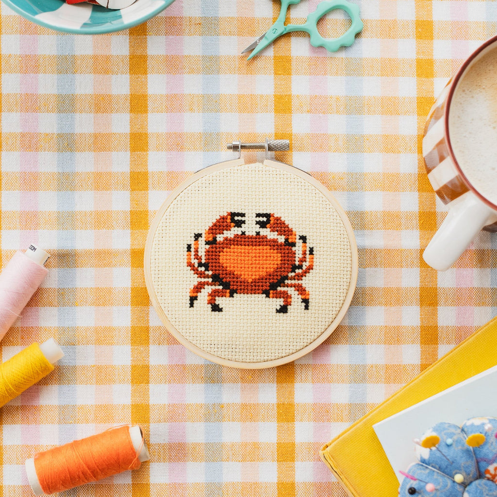 Crab Beginner Cross Stitch Kit