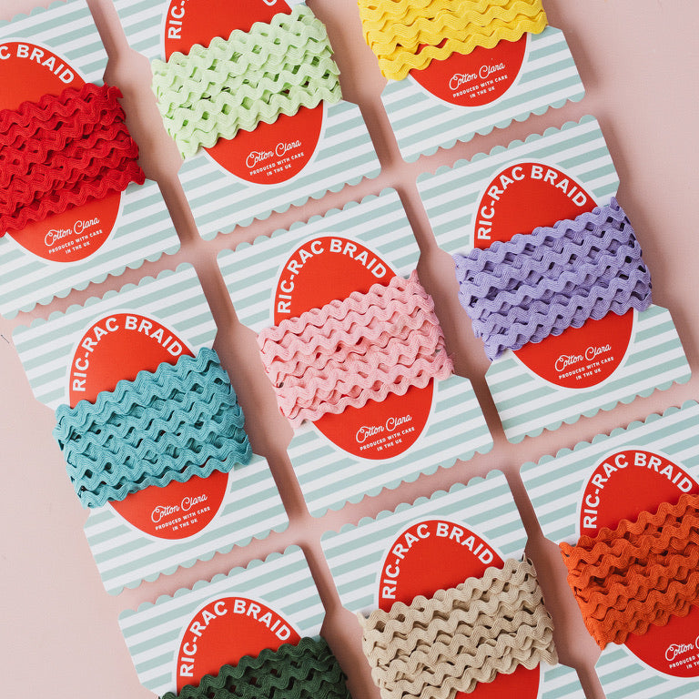 4 x Metres of Ric Rac Trimming on Colourful Bobbin